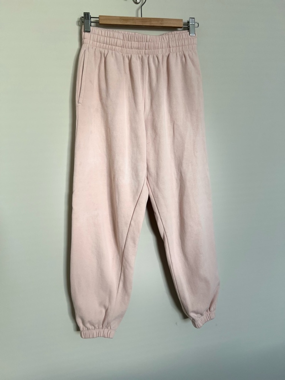 Garage Blush Pink Cozy Joggers P/S Soft Fleece Athleisure Pants - Picture 2 of 9